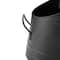 Mind Reader Small Black Fireplace Bucket With Shovel
